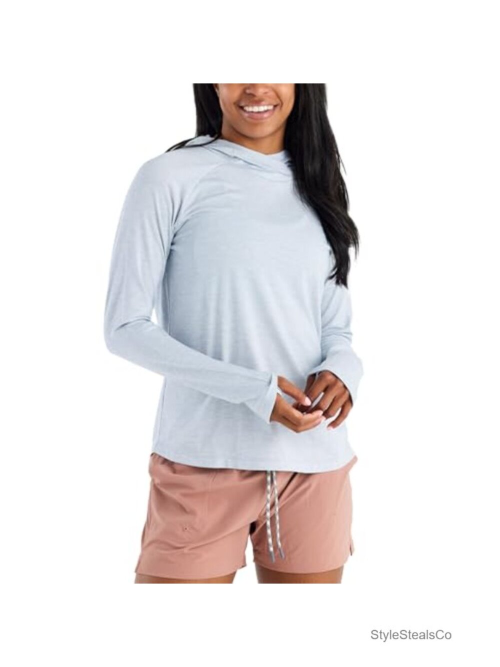 Women's UPF 30+ Lightweight Quick-Dry Pullover Hoodie Long Sleeve
